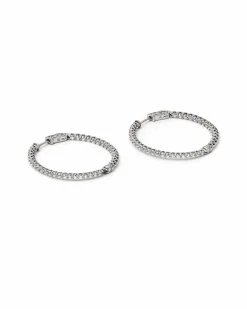 Cable Loop Hoop Earrings