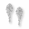 Crystal Cluster Drop Earrings