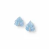 Crystal Leaf Earrings