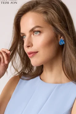 Crystal Leaf Earrings