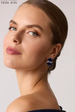 Double Gemstone Earrings