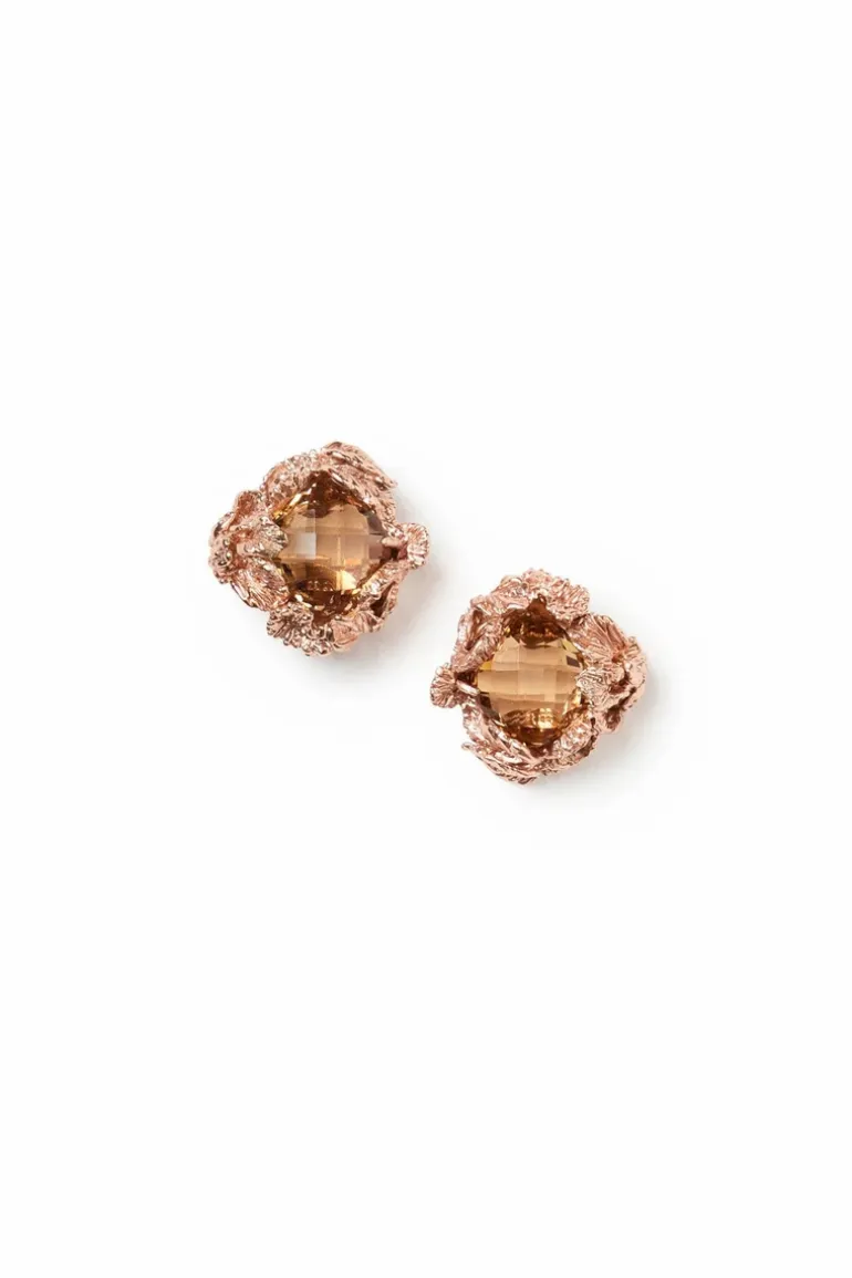 Encrusted Stud Earrings