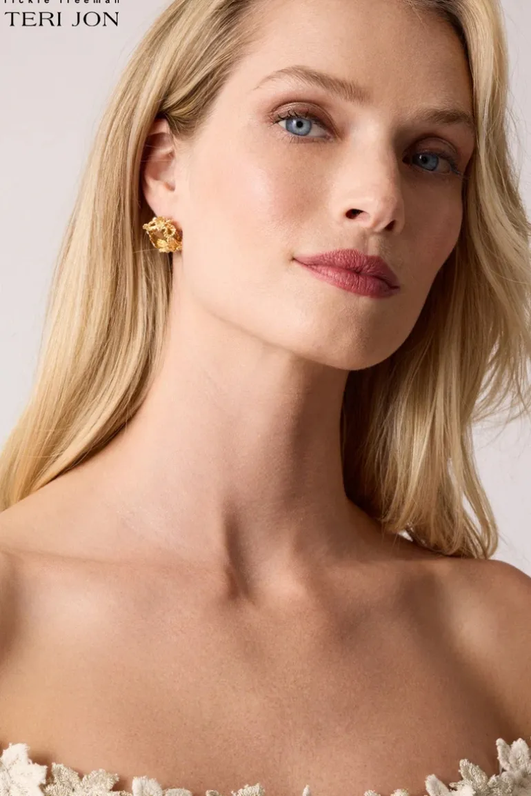 Encrusted Stud Earrings