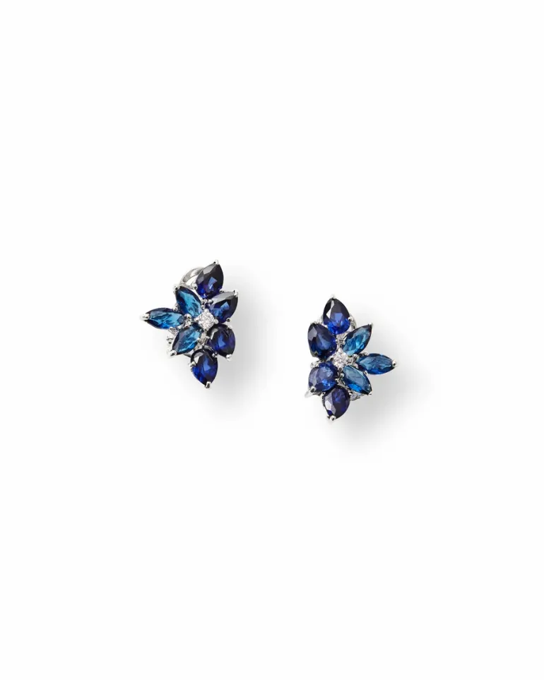 Floral Crystal Earrings