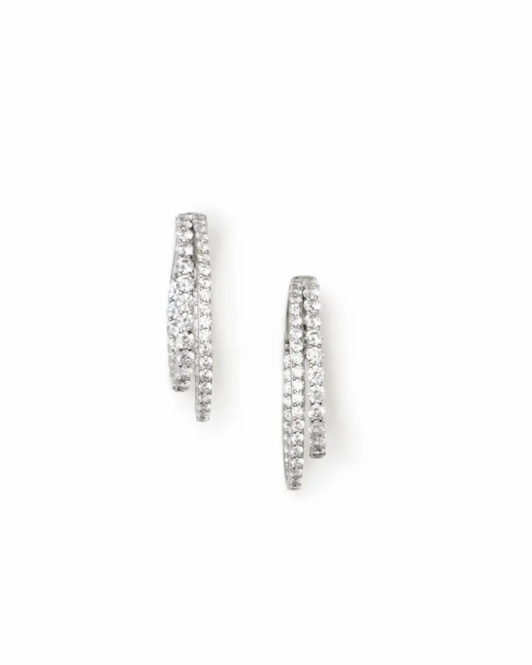 Layered Sparkle Hoops