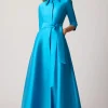 Mikado Twill Shirt Waist Gown