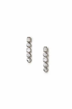 Mixed Shape Drop Earrings