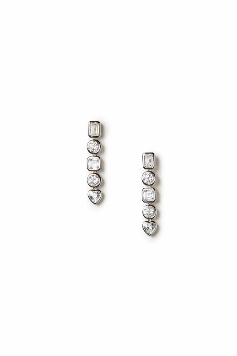 Mixed Shape Drop Earrings