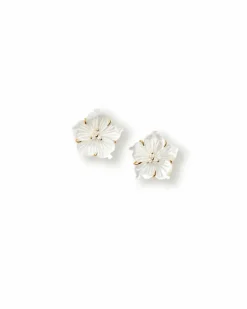 Mother of Pearl Floral Earrings