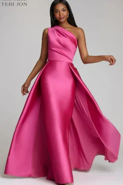 One Shoulder Stretch Gazar Gown