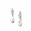 Pearl Link Drop Earrings