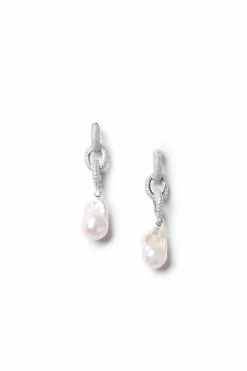 Pearl Link Drop Earrings