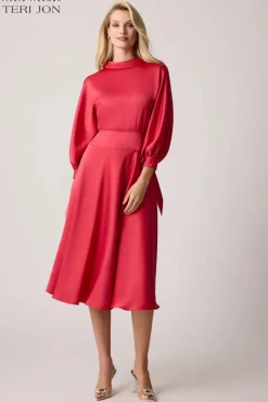 Roll Neck Midi Dress