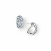 Sapphire Twist Hoops