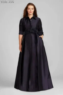 Taffeta Shirt Waist Gown