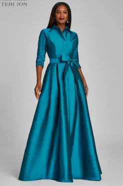 Taffeta Shirt Waist Gown
