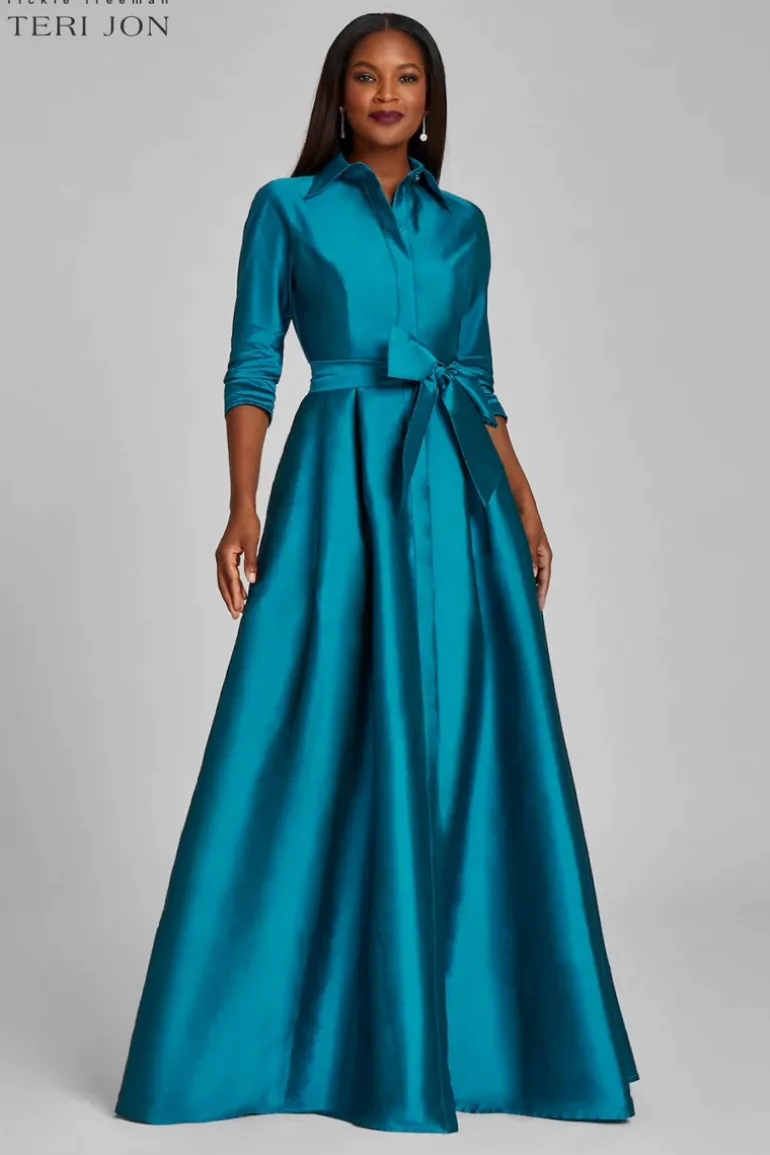 Taffeta Shirt Waist Gown