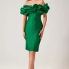 Textured Jacquard Crunch Off Sheath Dress