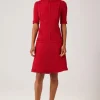 Tweed Dress with Metallic Trim