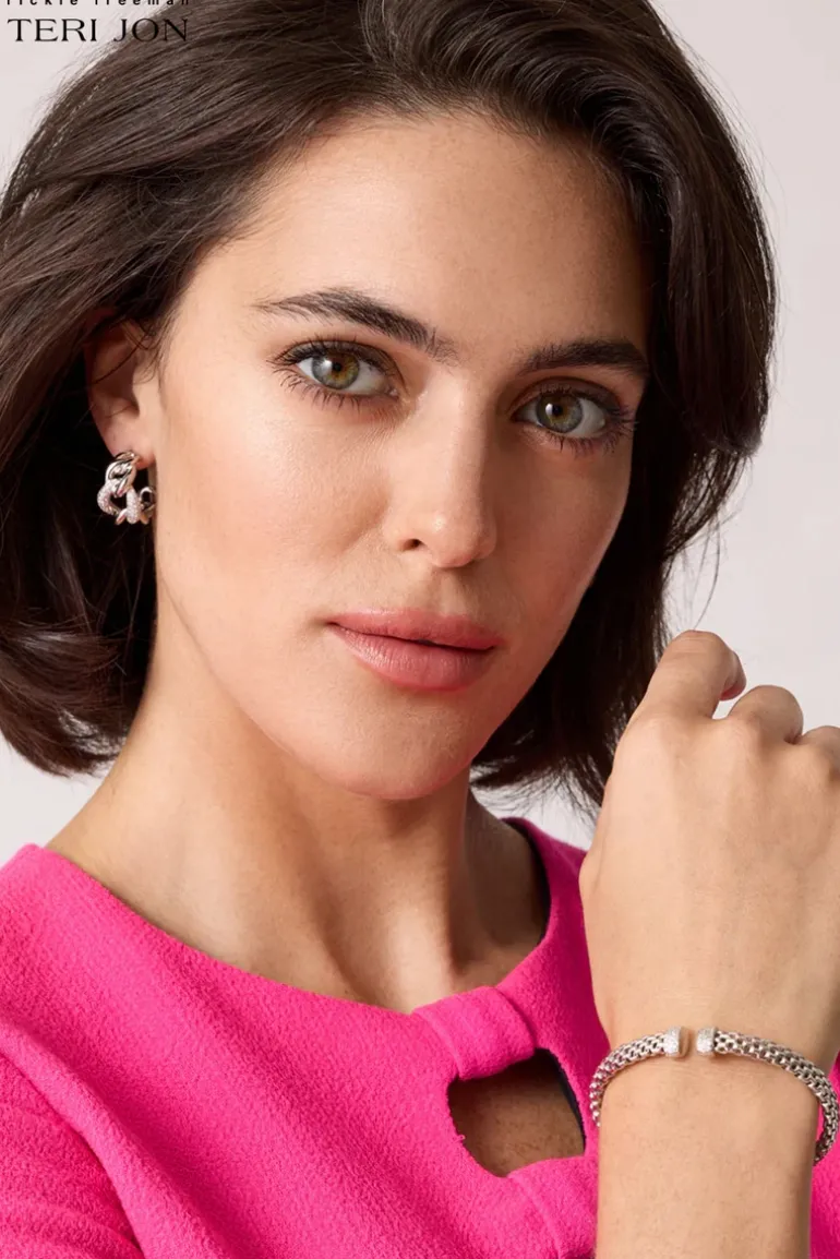 Twist Cuff Hoop Earrings